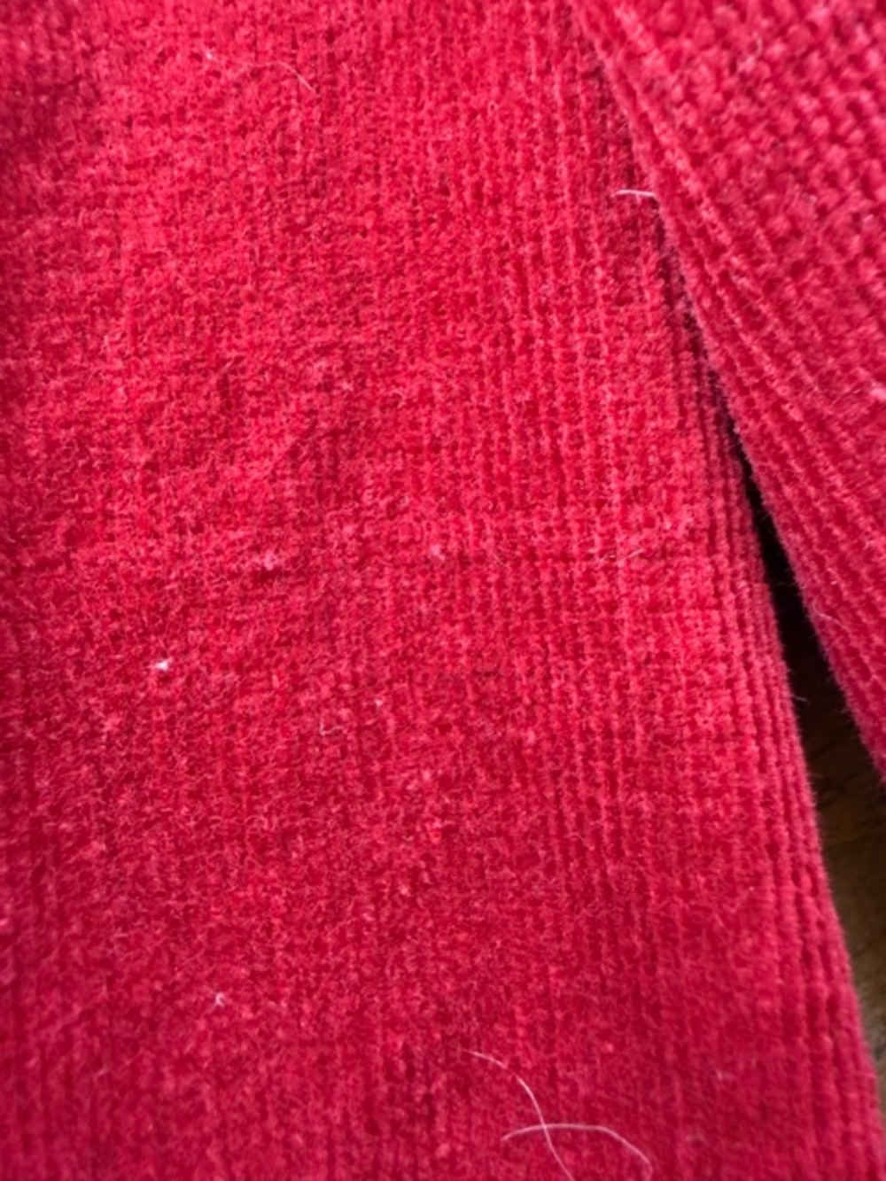 Christopher Banks Red Corduroy Jacket Blazer with Pleats Women's Med 2000's - Picture 14 of 14